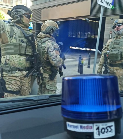AT - counter-terrorism reconstruction on film set