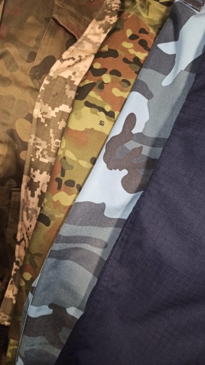 Costume inventory - uniforms of various services